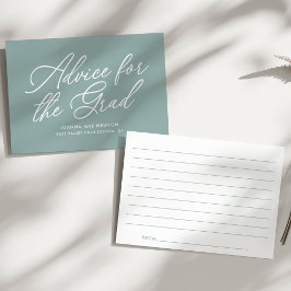 Grönt Modern Script Studenten Rådkort