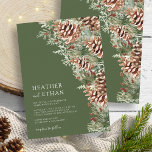 Grönt Modern Winter Gräs Bröllop Inbjudningar<br><div class="desc">Inbjudan får gästerna uppleva vår timellösa bukett,  den Grönt Modern Winter Gräs bröllopsinbjudan,  som är en del av "Elegant Winter Pinecone Greenery Bröllop Suite". Med handmålad vattenfärgsgrej och gräs-boughs arrangerade som ett fantastiskt ram,  ser inbjudan till att du får ett fängslande och sammanhängande utseende som skapar din bröllopsdag oförglömlig.</div>