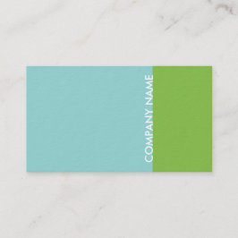 Grönt modernt för blått visitkort