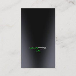 Grönt modernt visitkort