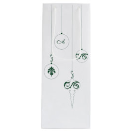Grönt Monogram Bauble jul Ornaments