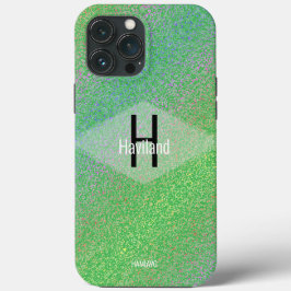 Grönt Monogram Mottled CaseMate iPhone HAMbyWG