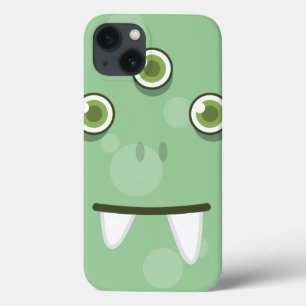 Grönt Monster Ansikte iPad Case