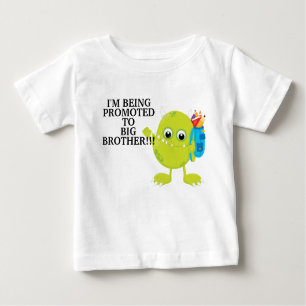 Grönt Monster befordrad till storebror T Shirt