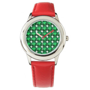 Grönt Mönster Emerald Armbandsur