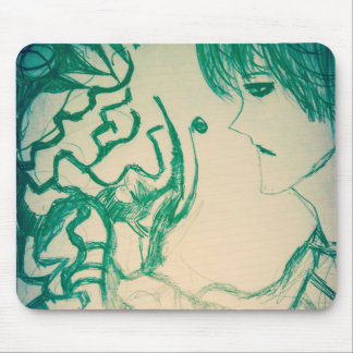 grönt Monster försöker övertala Kitsune Musmatta