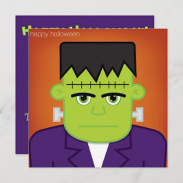 Grönt monster inbjudningar