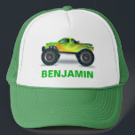 Grönt Monster Lastbil Kids Keps<br><div class="desc">Coolans monsterhatt,  lastbil temahatt.</div>