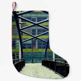 Grönt mönster liten julstrumpa