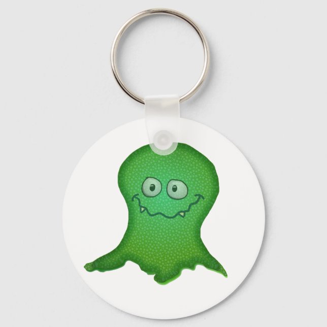 Grönt Monster Nyckelring (Framsida)