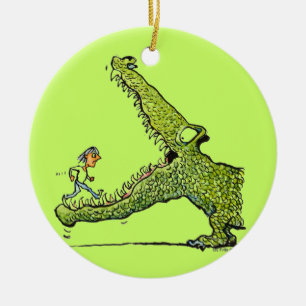 Grönt Monster Ornament