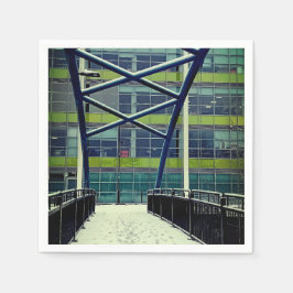 Grönt mönster pappersservett