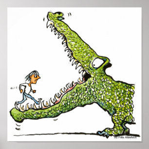 Grönt Monster Poster