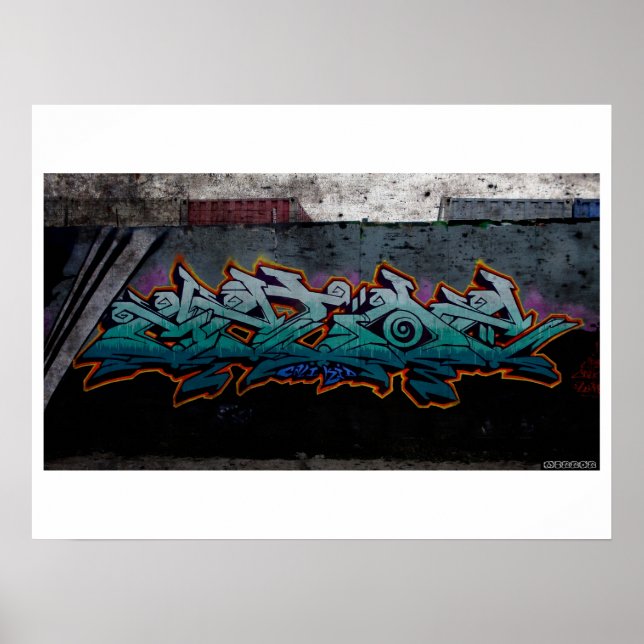 Grönt Monster Poster (Framsidan)