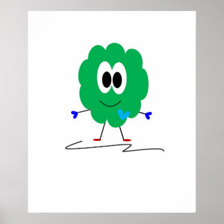 Grönt Monster Poster
