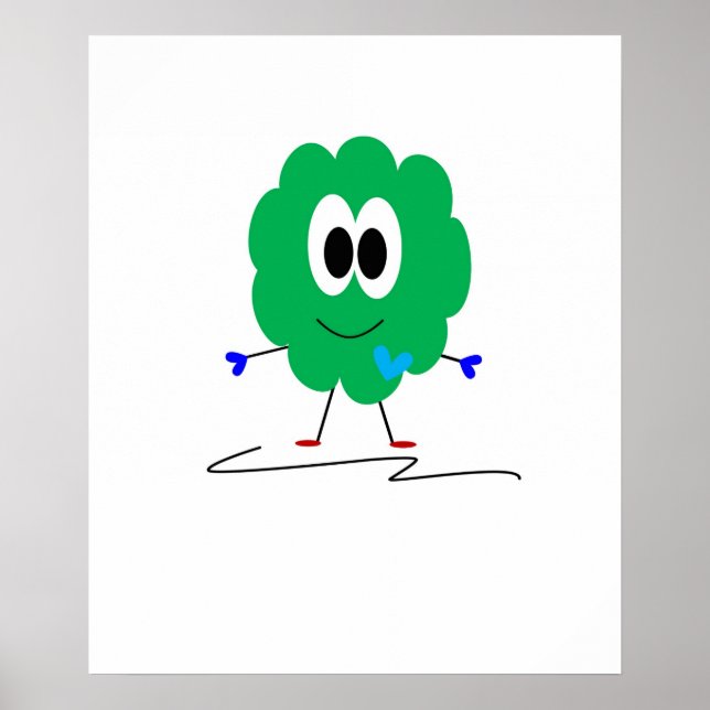 Grönt Monster Poster (Framsidan)