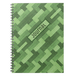 Grönt Mönster Prayer Journal Anteckningsbok