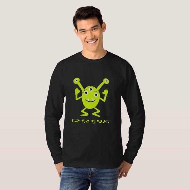 Grönt monster t shirt (Hel framsida)