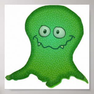 Grönt Monster-utskrift Poster