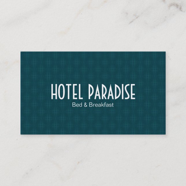 Grönt Mönster Visitkort (Framsida)