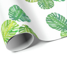 Grönt Monstera Jungle Gift Wrapping Papper