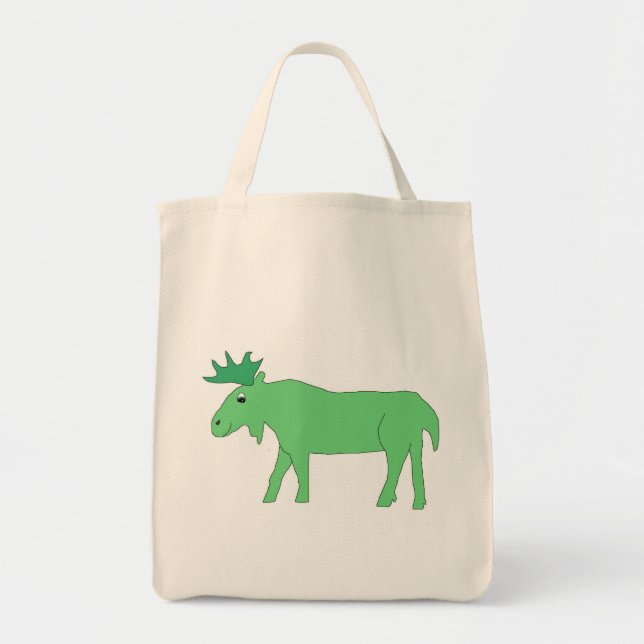 Grönt Moose-påse Tygkasse (Framsidan)