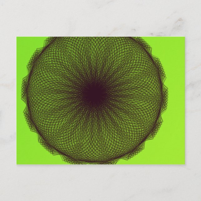 grönt mor natur vykort (Framsida)