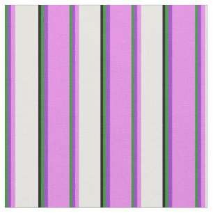 Grönt, Mörk Orchid, Violet, White & Black Tyg