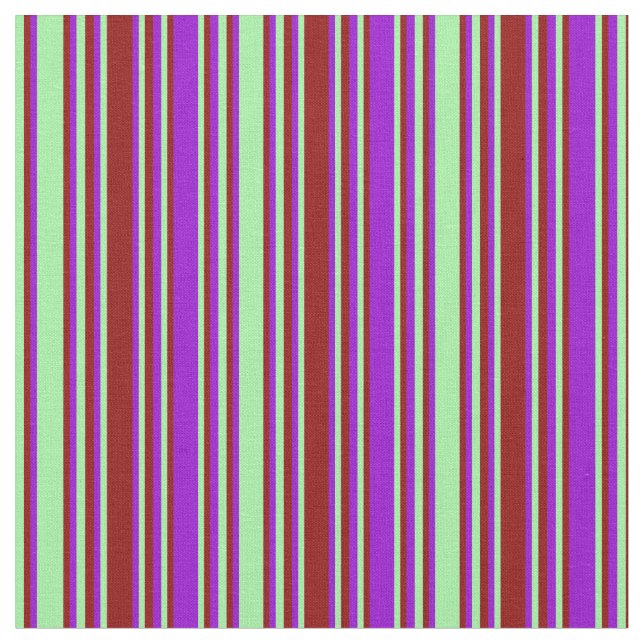 Grönt, Mörk Red och Mörk Violet Färgad Mönster Tyg (Närbild)