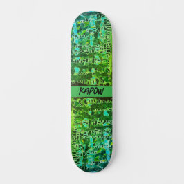 Grönt "Mosaic Biology" Skate Board