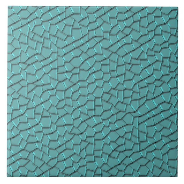 Grönt Mosaic Mönster Ceramic Tile Kakelplatta (Framsidan)