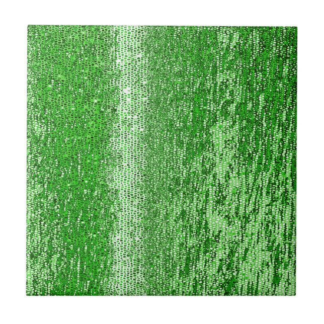 Grönt mosaic mönster kakelplatta (Framsidan)