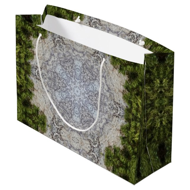 Grönt Moss & Earth Nature Art (Baksidan Vinklad)