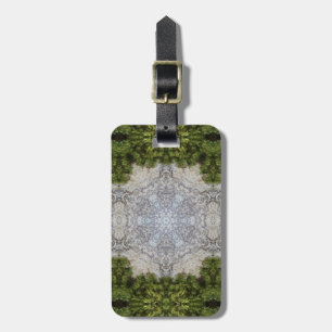 Grönt Moss & Earth Nature Art Bagagebricka