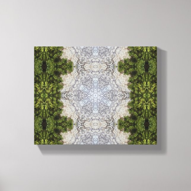 Grönt Moss & Earth Nature Art Canvastryck (Framsida)