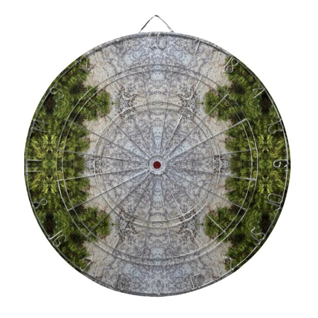 Grönt Moss & Earth Nature Art Darttavla (Framsidan)