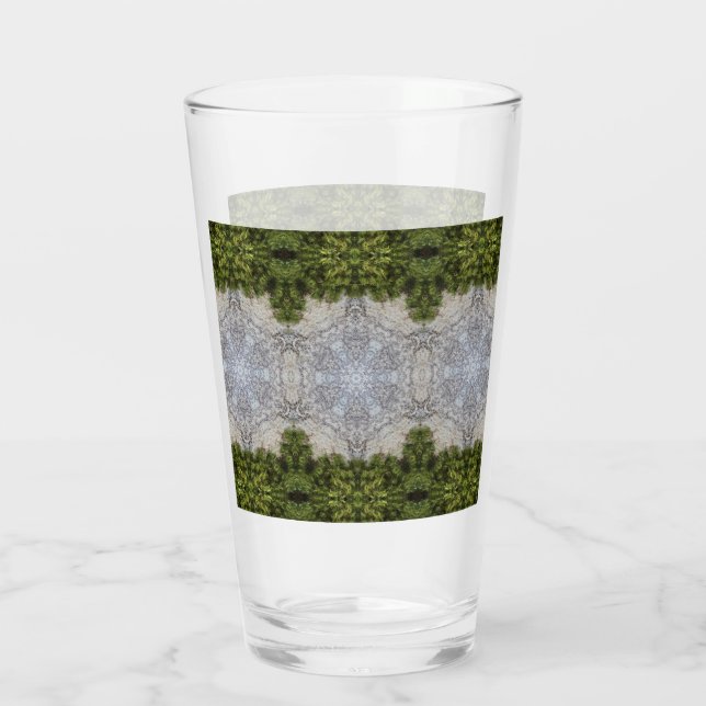 Grönt Moss & Earth Nature Art Glaskopp (Baksida)