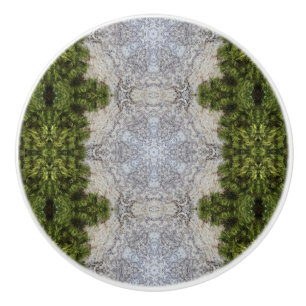 Grönt Moss & Earth Nature Art Knopp