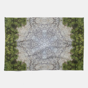 Grönt Moss & Earth Nature Art Kökshandduk