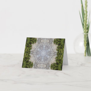 Grönt Moss & Earth Nature Art Kort
