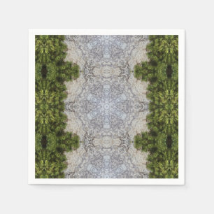 Grönt Moss & Earth Nature Art Pappersservett