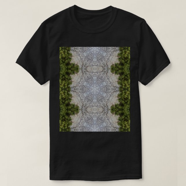 Grönt Moss & Earth Nature Art T Shirt (Design framsida)