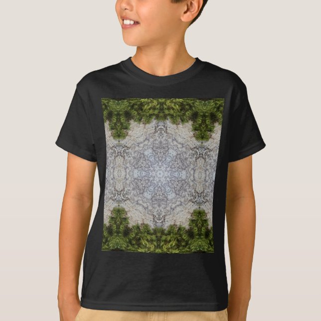 Grönt Moss & Earth Nature Art T Shirt (Framsida)