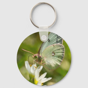 Grönt Moth on False Garlic Apparel and Gifts Nyckelring
