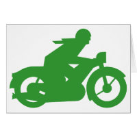 Grönt Motorbiker-kort