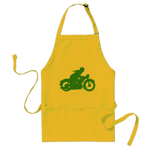 Grönt motorcykelskylt förkläde (Framsidan)