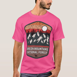Grönt Mountains National Forest Active T Shirt