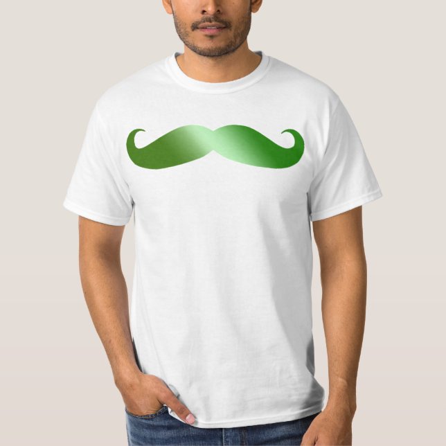 Grönt Mustache Irish Mustache Tröja (Framsida)