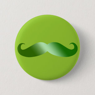 Grönt Mustache Knapp