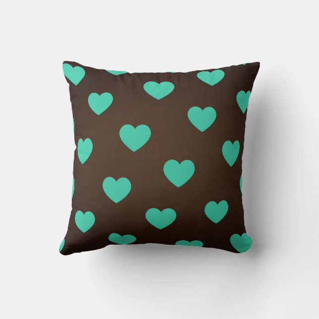 Grönt Mysigt Cute Trendig Modern Romantisk Chic He Kudde (Baksida)